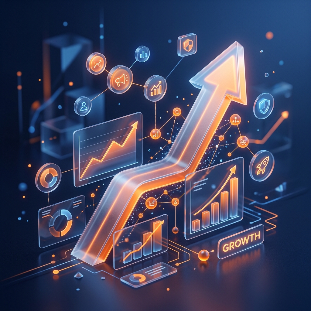 Digital Marketing Growth Concept